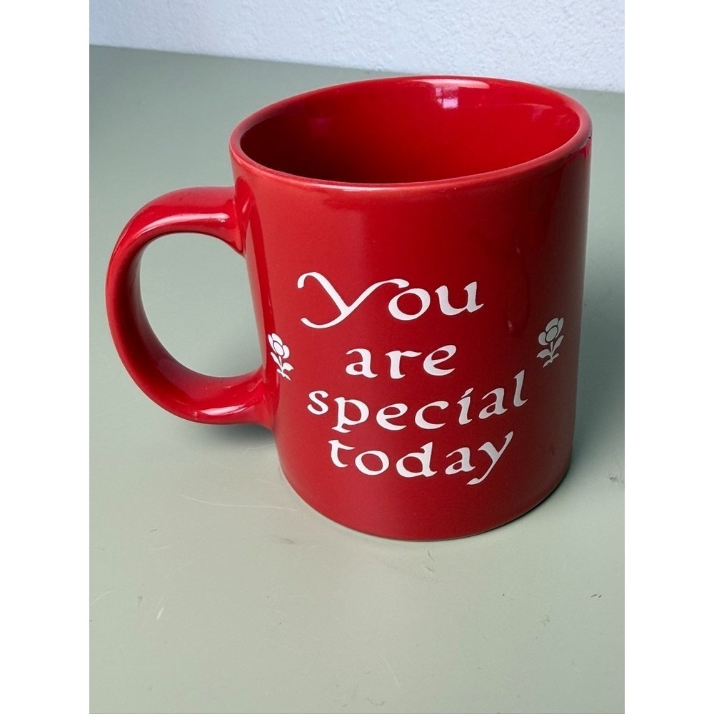 VTG 1979 The Original Red Plate Co. "You are Special Today" Collectible Red Mug - Picture 4 of 6